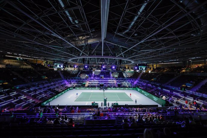 Archivo - El recinto Madrid Arena durante la celebración de la Copa Davis.