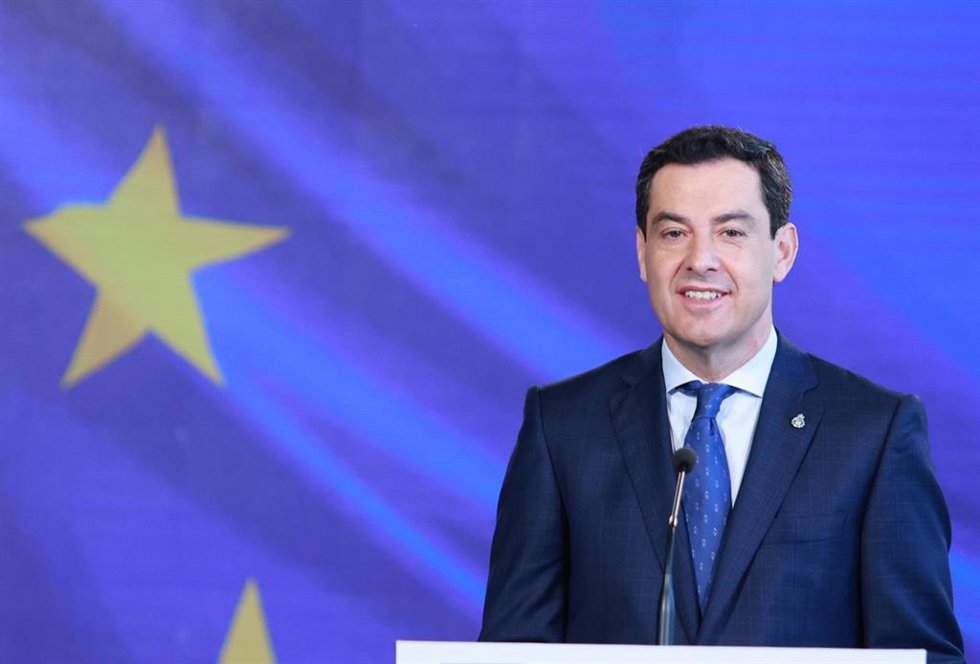 El presidente de la Junta de Andalucía, Juanma Moreno