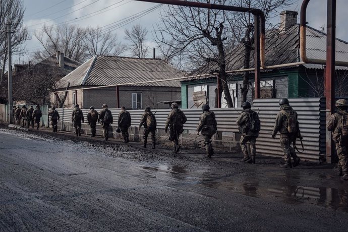 Archivo - Soldats ucraïnesos a Bakhmut