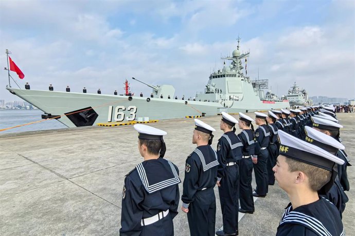 Archivo - Militares de la Armada de China