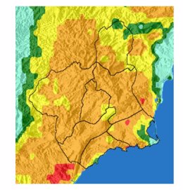 Archivo - Riesgo incendio en la Región de Murcia