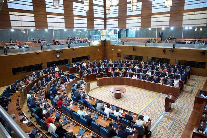 La Asamblea de Madrid durante un pleno