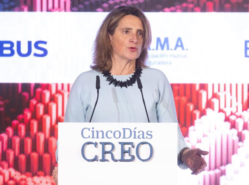 La candidata socialista a las elecciones europeas y vicepresidenta tercera y ministra para la Transición Ecológica y el Reto Demográfico, Teresa Ribera, en una imagen de archivo