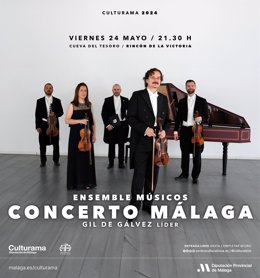 El ensemble Concerto Málaga llega esta semana a Rincón de la Victoria, Alozaina y Gaucín