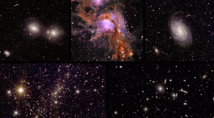 Cinco imágenes del universo inéditas se incluyren en los primeros datos científicos del telescopio Euclid