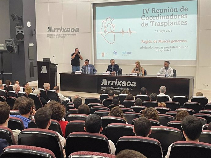 Cuarta reunión de Coordinadores regionales de Trasplantes, celebrada en el hospital Virgen de la Arrixaca