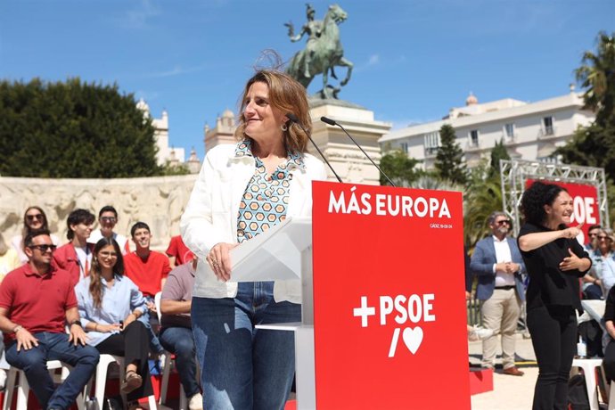 La vicepresidenta tercera, ministra de Transición Ecológica y candidata a las elecciones europeas, Teresa Ribera