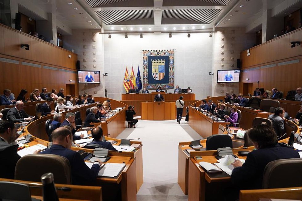 Hemiciclo de las Cortes de Aragón.