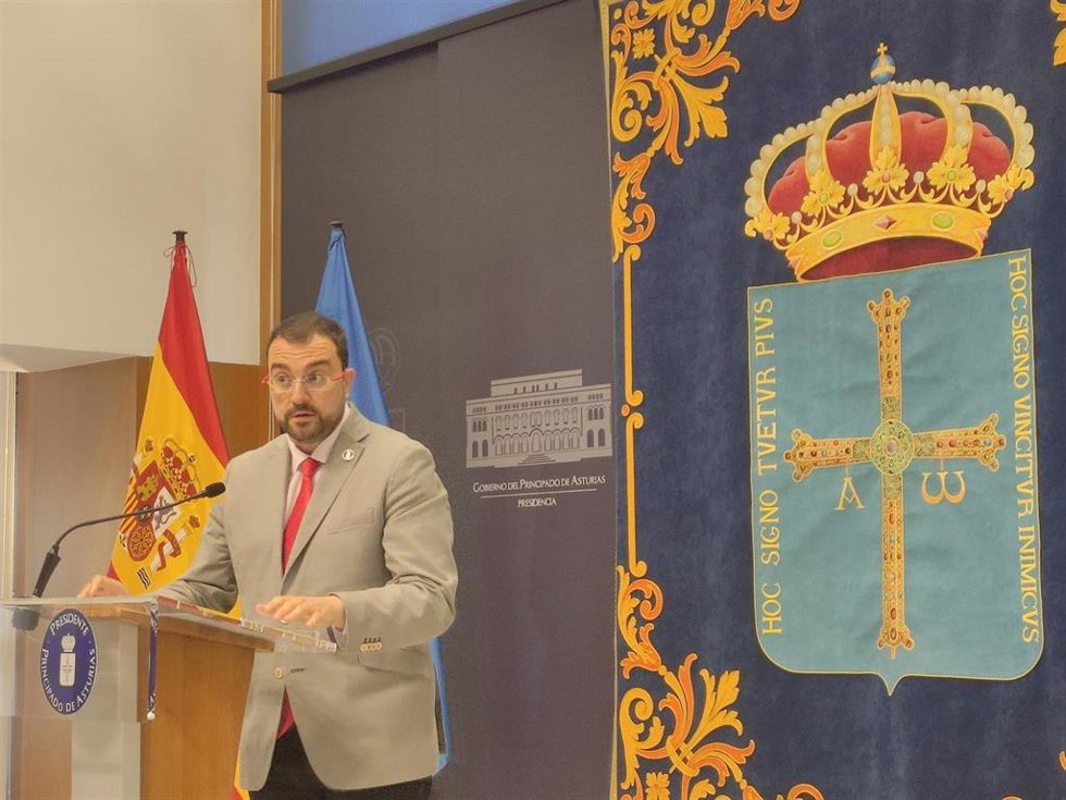 El presidente del Principado, Adrián Barbón