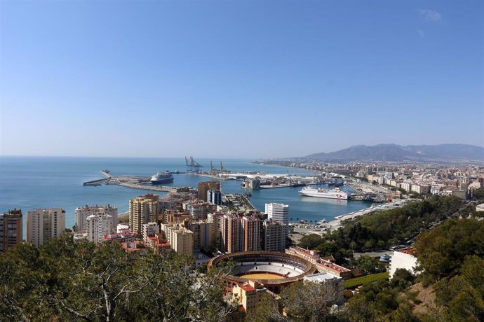 Archivo - Vistas de Málaga en una imagen de archivo 