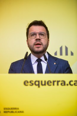 El president en funcions de la Generalitat, Pere Aragonès