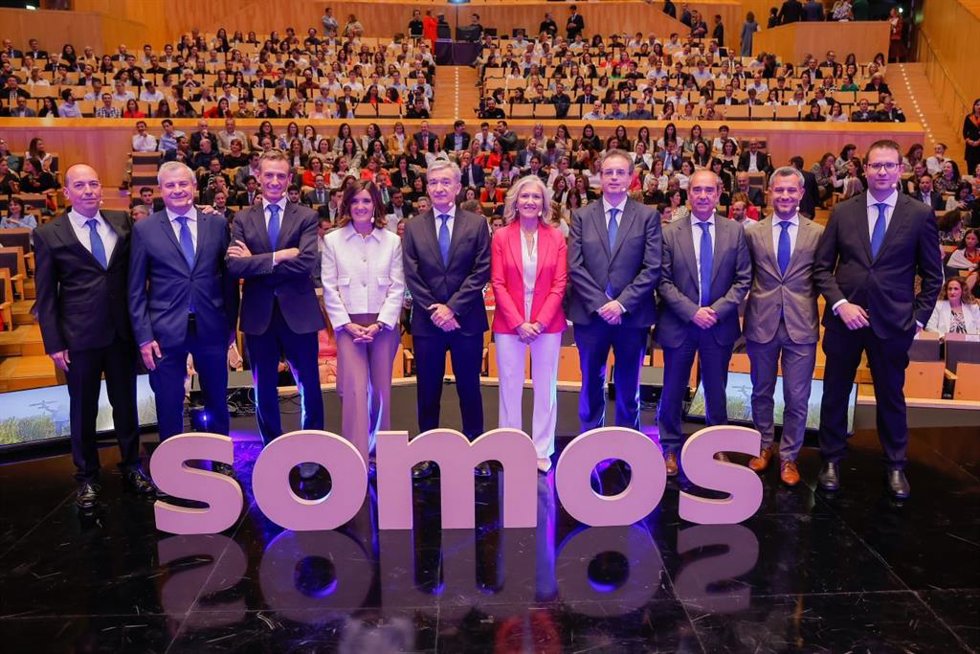 Presentación del Plan Estratégico de Ibercaja 'Ahora Ibercaja 2026', en el Auditorio de Zaragoza.