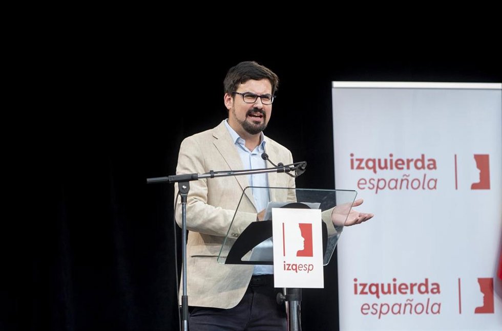 Archivo - El líder de Izquierda Española, Guillermo del Valle, interviene durante el acto de presentación del partido político Izquierda Española, en la Casa del Reloj, a 17 de marzo de 2024, en Madrid (España). 