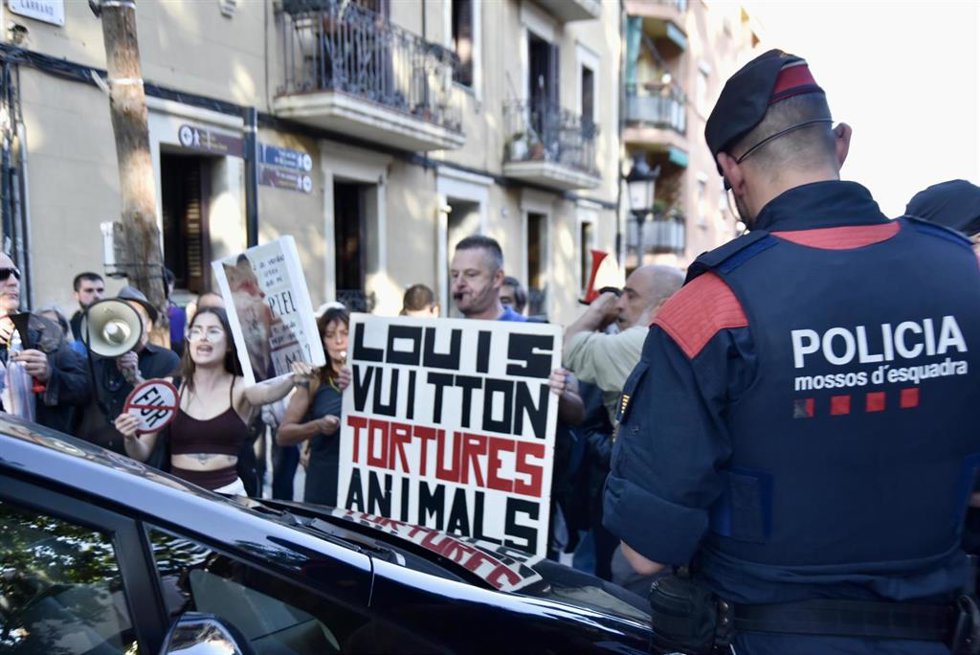 Un momento de la protesta