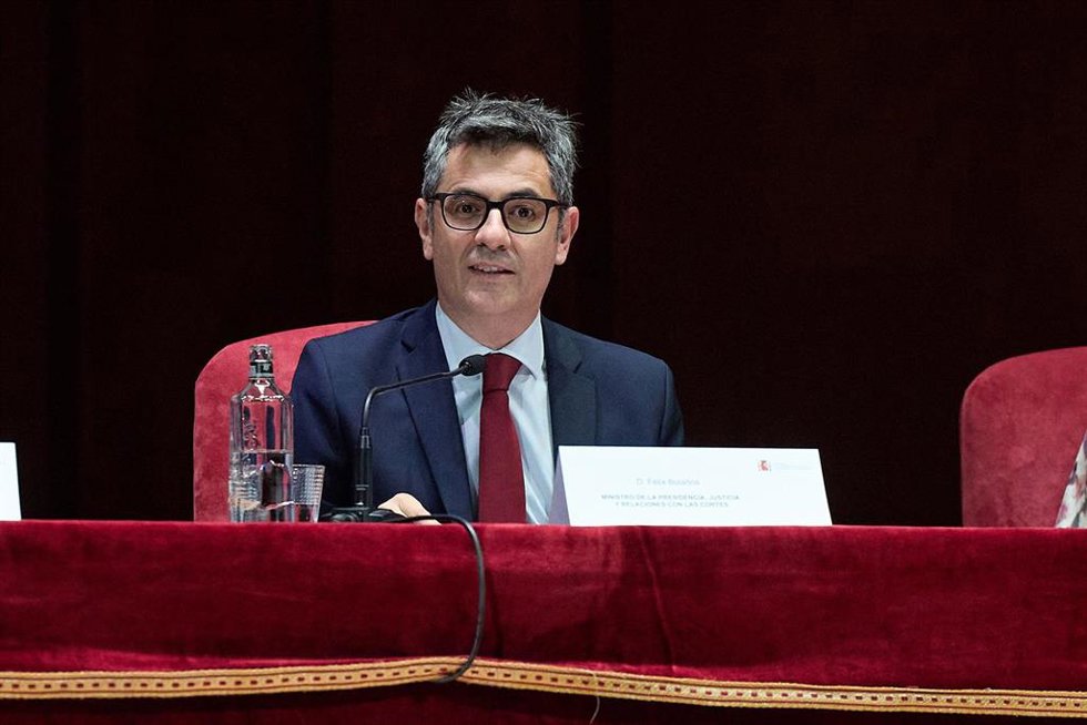 El ministro de la Presidencia, Justicia y Relaciones con las Cortes, Félix Bolaños