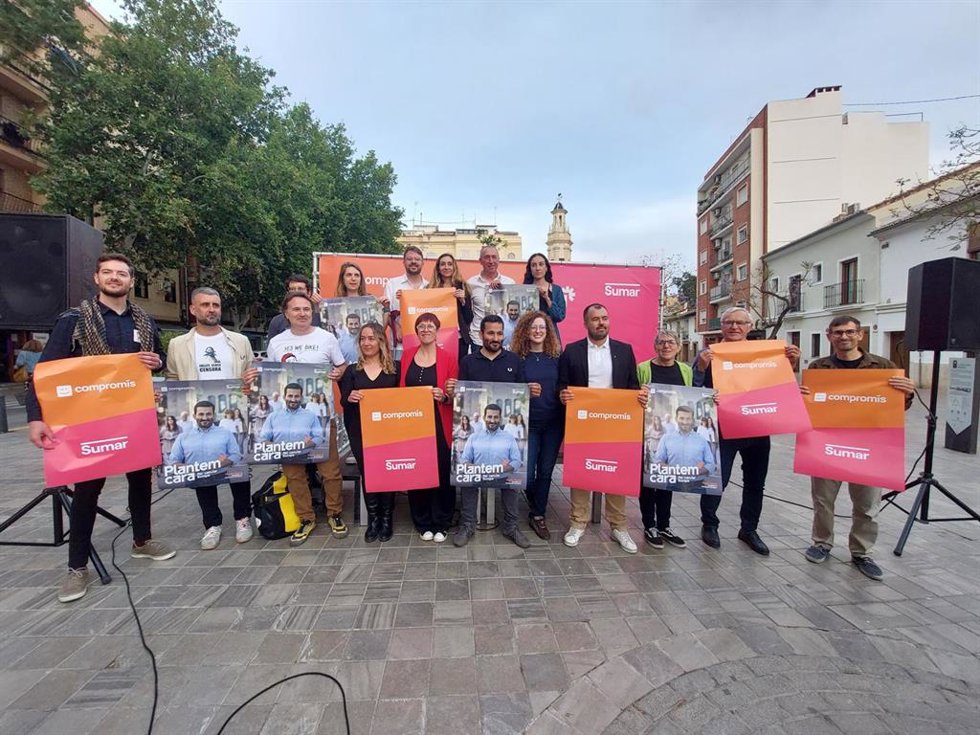 Acto de inicio de campaña de Compromís-Sumar