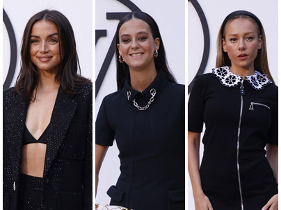 ANA DE ARMAS, VICTORIA FEERICA Y ESTER EXPÓSITO EN EL DESFILE DE LOUIS VUITTON DE BARCELONA
