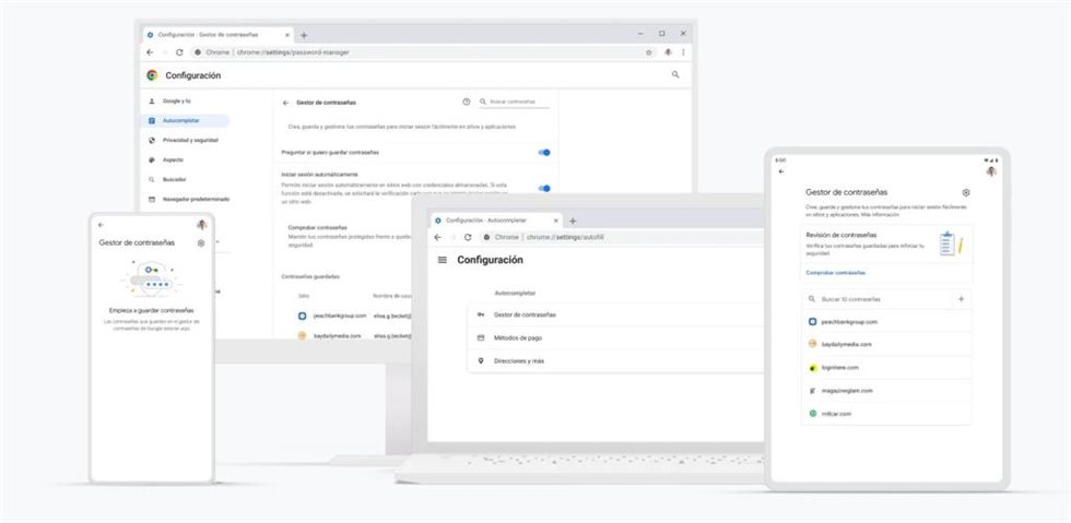 Archivo - El gestor de contraseñas de Google.