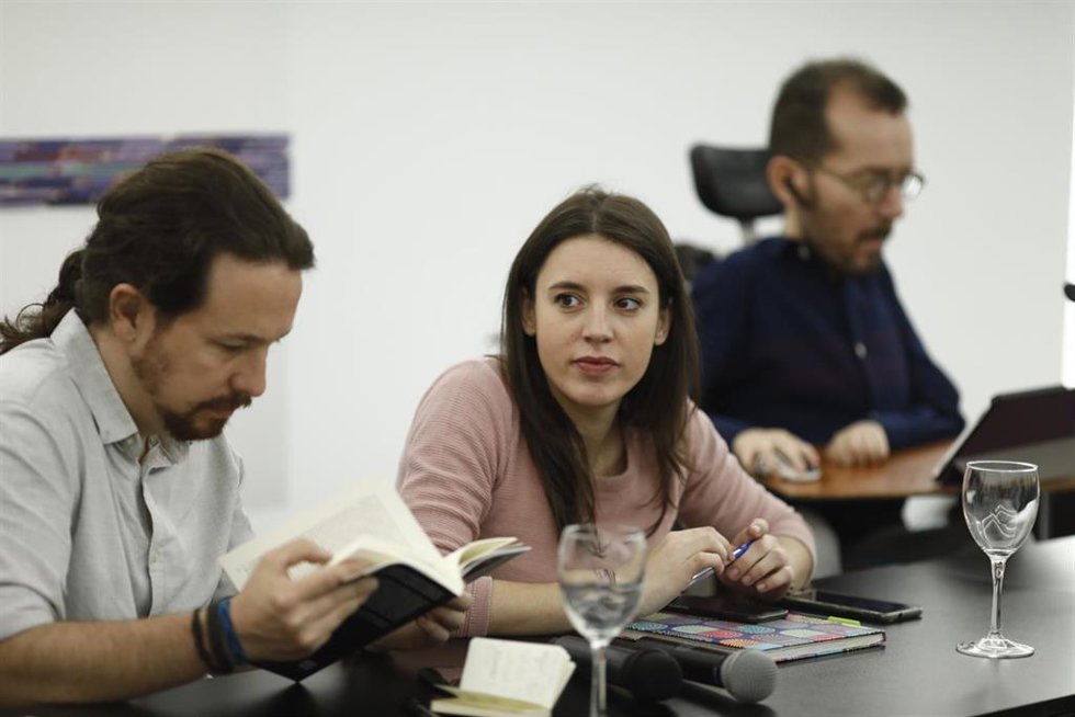Archivo - Pablo Iglesias e Irene Montero