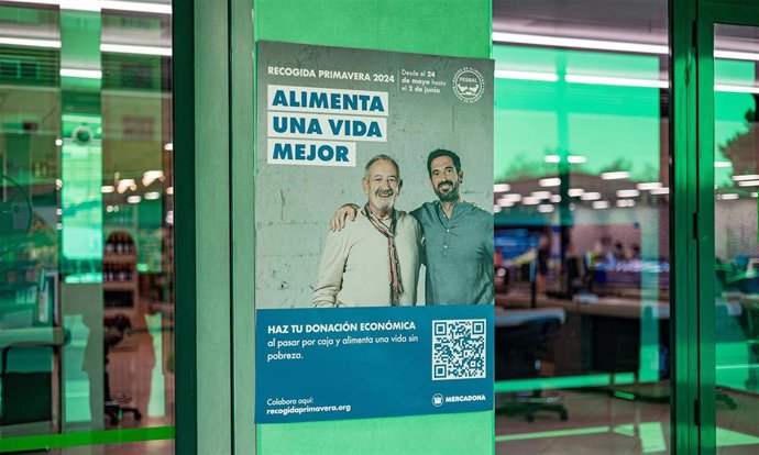 Mercadona se suma a la Recogida Primavera organizada por la Federación Española de Bancos de Alimentos (Fesbal).