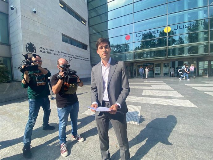 Borja Sanjuán en la Ciudad de la Justicia de València