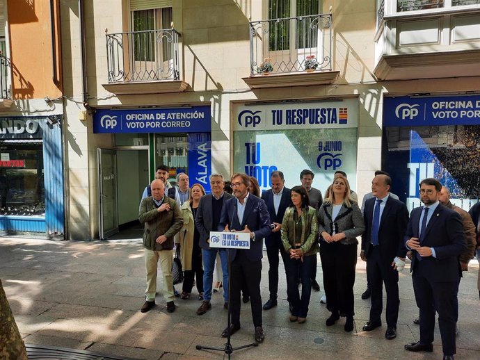 Acto político del PP vasco celebrado este viernes en Vitoria-Gasteiz