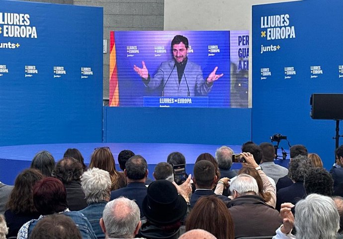 El cabeza de lista de Junts i Lliures per Europa a las elecciones del 9 de junio, Toni Comín