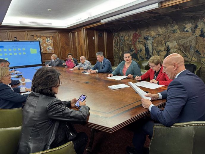 Reunión de la Junta Local de Gobierno del Ayuntamiento de León.