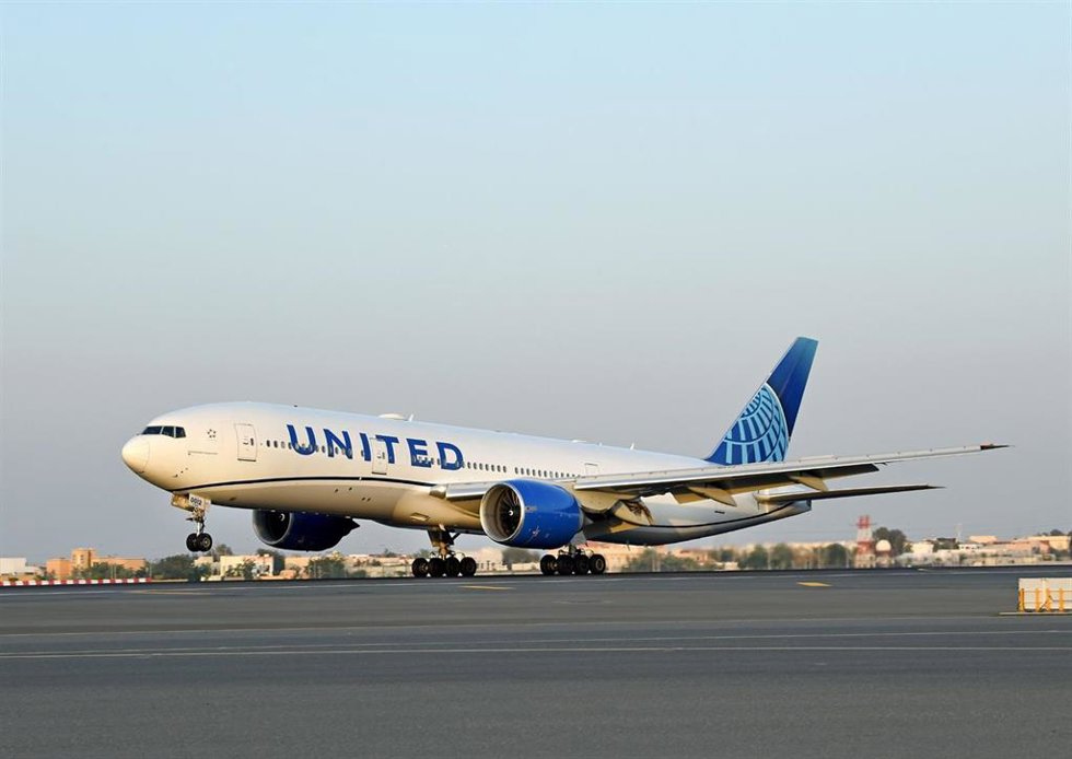 Un avión de United Airlines.