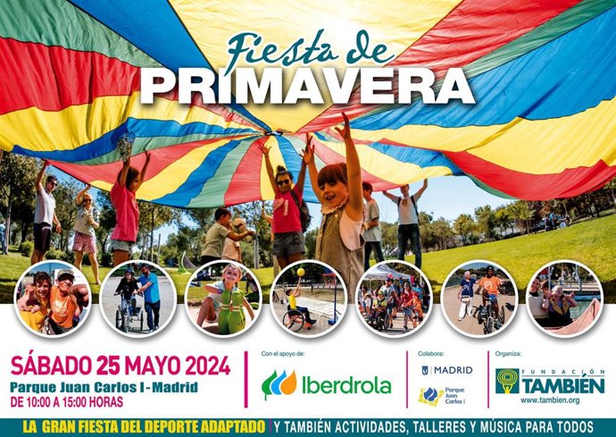 Cartel anunciador de la Fiesta de la Primavera 2024 de la Fundación También