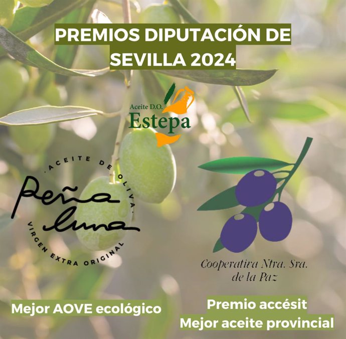 Premios de la Diputación de Sevilla a aceites de oliva virgen extra de la DO Estepa.