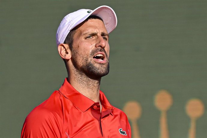 Archivo - Novak Djokovic en un partido en el Masters 1000 de Montecarlo