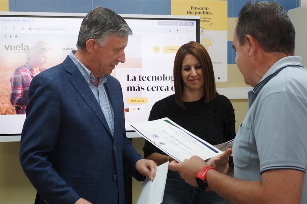 Entrega de diplomas del Taller de Diseño e Impresión 3D del Ayuntamiento de Palos de la Frontera (Huelva).