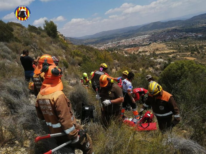 Ferit un parapentista en patir un accident a Villar del Arzobispo 