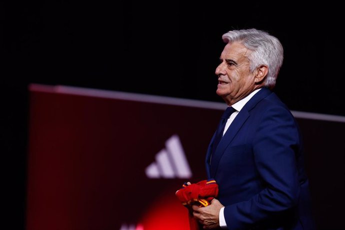 Archivo - Pedro Rocha, President of Spanish Football Federation RFEF, during the Montse Tome’s Official Presentation and First List as Absolute National Coach of Spain Women Team at Ciudad del Futbol on September 18, 2023, in Las Rozas, Madrid, Spain.