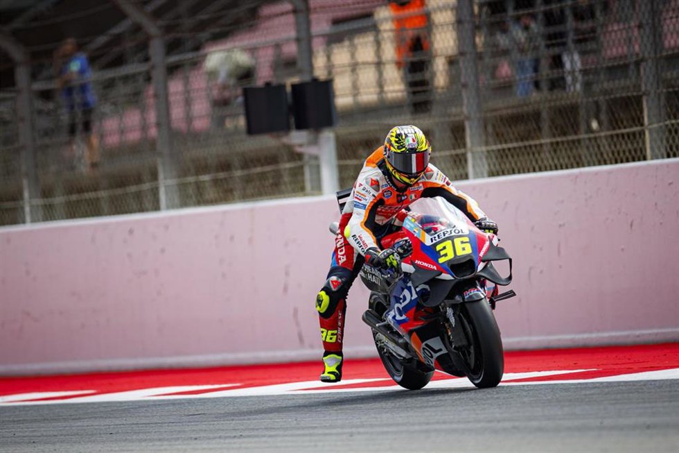 Joan Mir, en el Circuit de Barcelona-Catalunya.