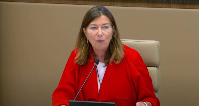 La exconsellera de Salud, Patricia Gómez, ante la comisión de investigación en el Parlament balear sobre la compra de material sanitario en pandemia