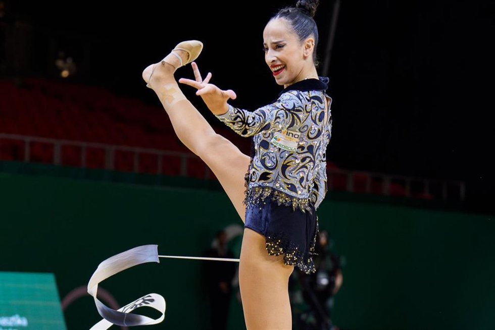 Alba Bautista, durante una competición.
