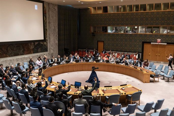 Una sesión en el Consejo de Seguridad de Naciones Unidas