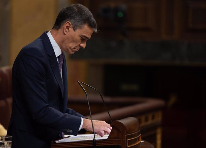 El presidente del Gobierno, Pedro Sánchez, en el Congreso de los Diputados, a 22 de mayo de 2024, en Madrid (España). 