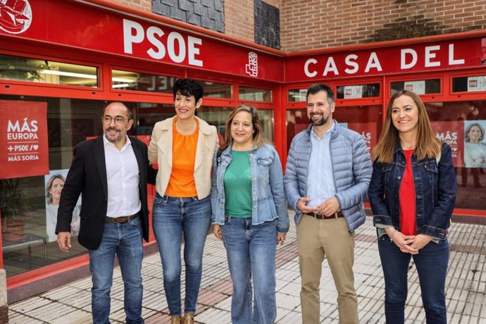 El secretario general del PSOECyL, Luis Tudanca, este sábado en Soria.