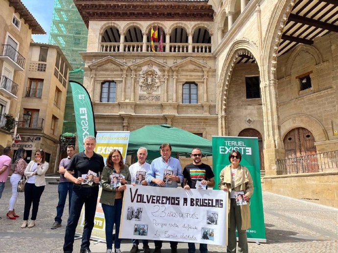 Acto de campaña electoral en Alcañiz.