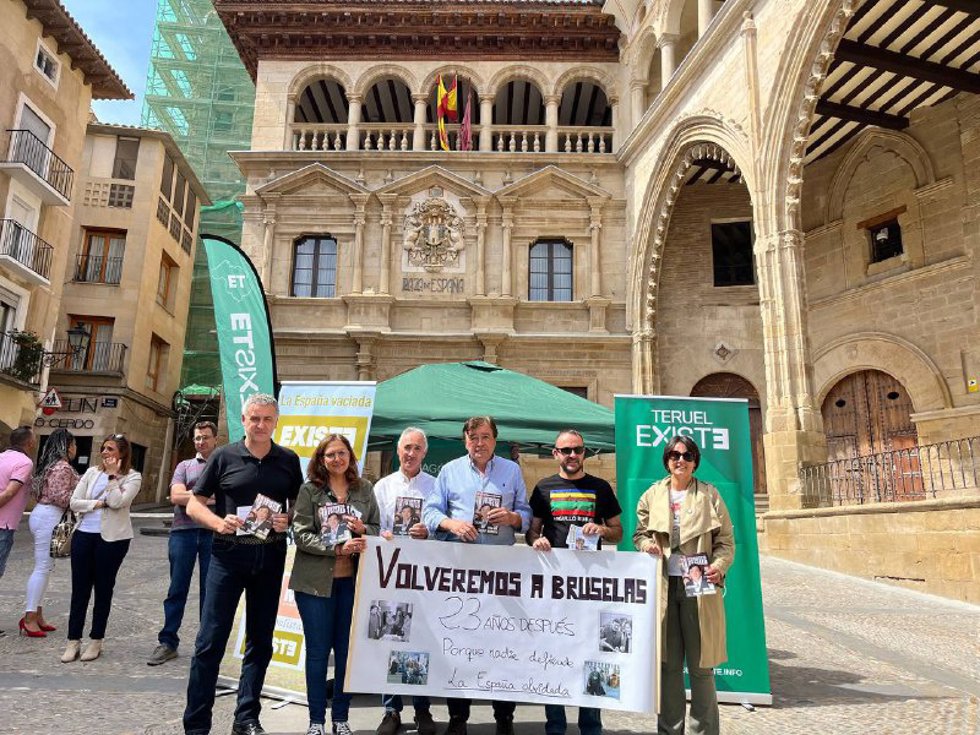 Acto de campaña electoral en Alcañiz.