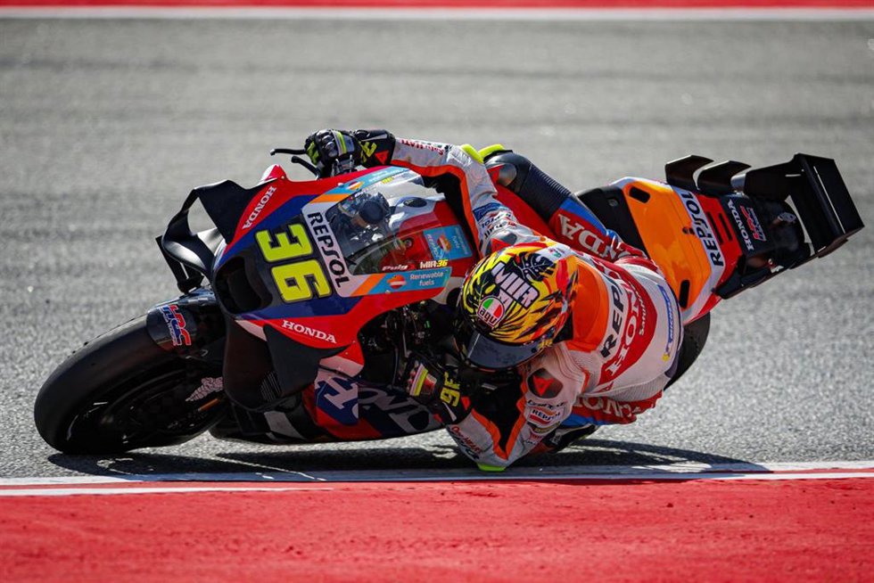 Joan Mir, durante el Gran Premio de Catalunya en MotoGP.