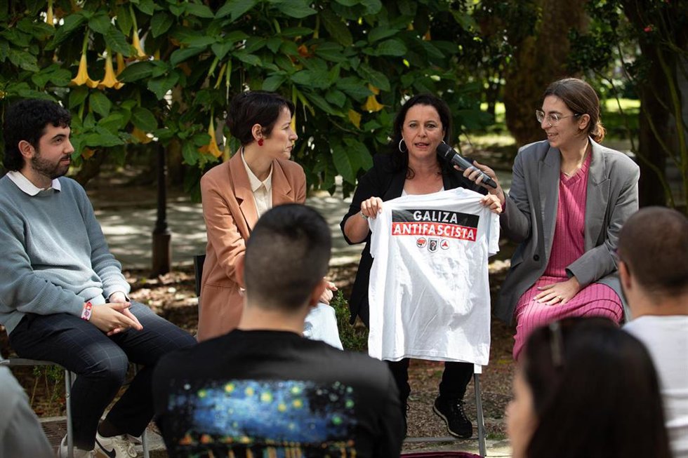 La portavoz nacional del BNG, Ana Pontón, y la candidata del BNG a las elecciones europeas, Ana Miranda.