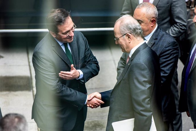 José Manuel Albares y Mohamed Mustafá en Bruselas 