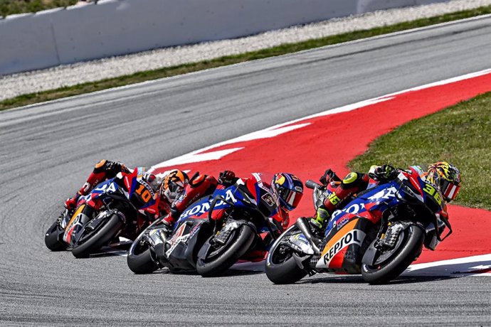 Joan Mir durante el Gran Premio de Catalunya