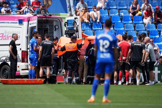 David Soria atendido en Getafe