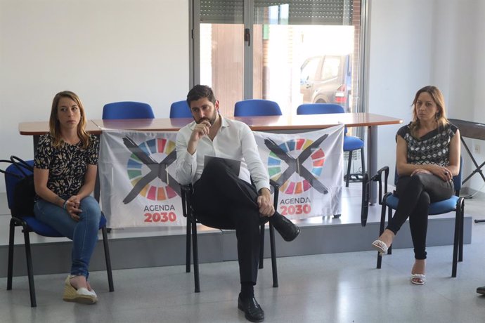 El presidente de VOX Teruel y vocal del Comité Ejecutivo Nacional (CEN), Alejandro Nolasco, en Monreal del Campo.