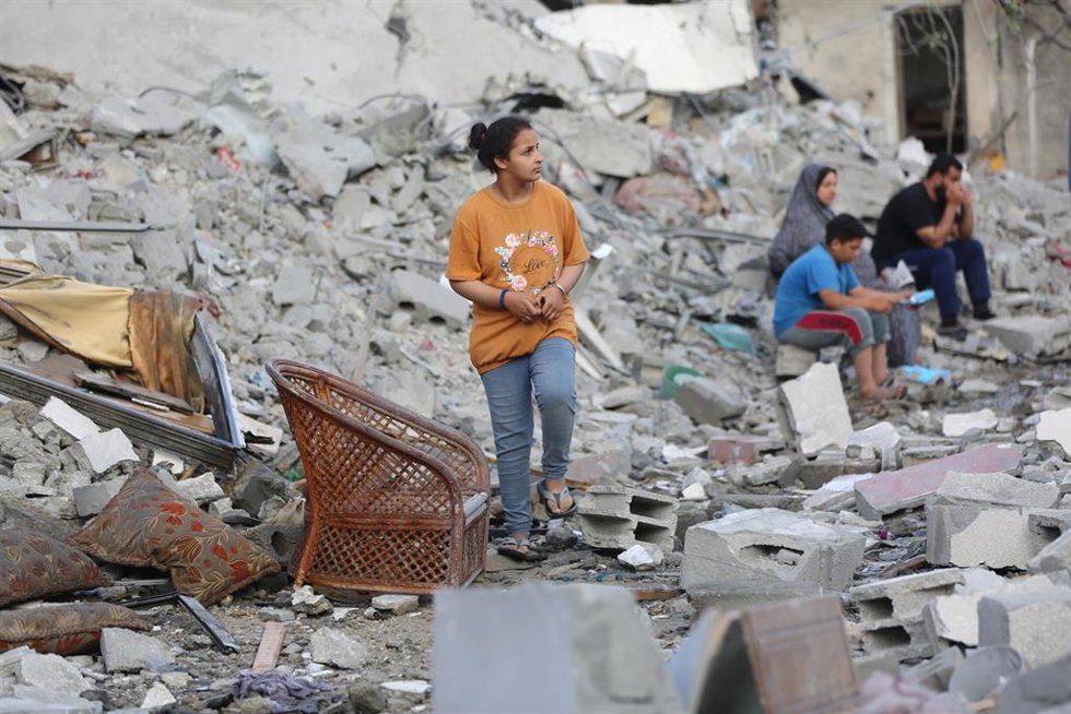 Imagen de archivo de un ataque israeli en Al Maghazi